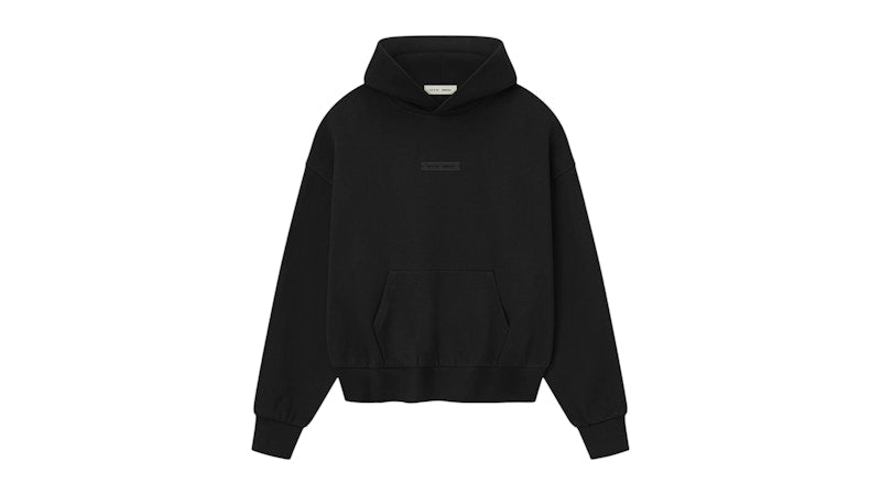 Fear of God Essentials Classic Fleece Hoodie Jet Black
