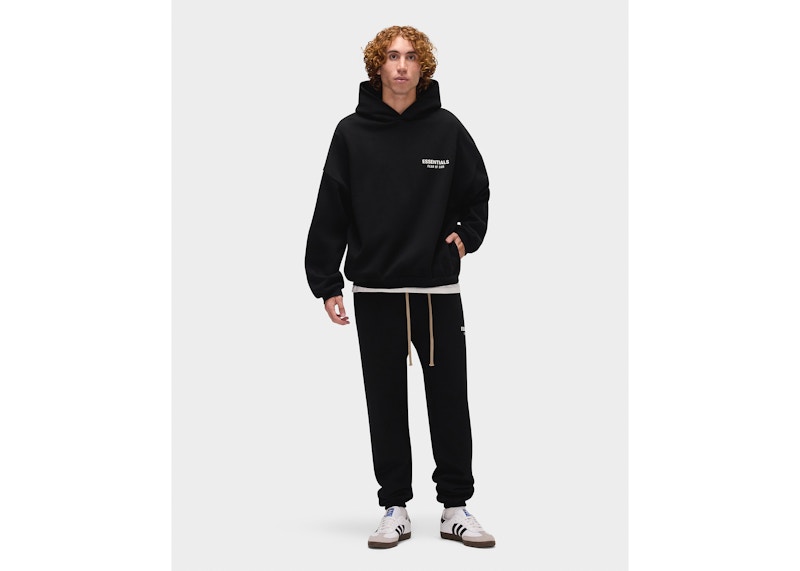 Fear of God Essentials Fleece Hoodie (FW24) Black