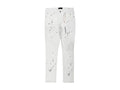 Purple Brand Paint Blowout Denim Pants White