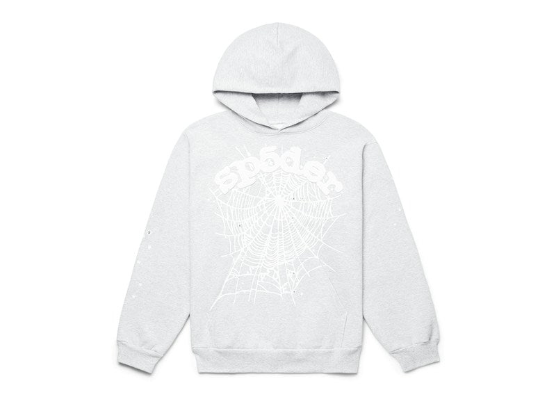 Sp5der OG Web Hoodie Heather Grey