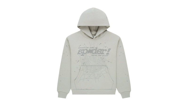 Sp5der Tonal Punk V2 Hoodie Sport Grey