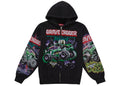 Supreme Grave Digger Zip Up Hooded Sweatshirt Black