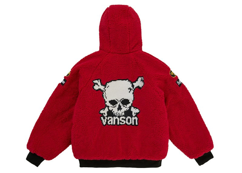 Supreme Vanson Leathers Reversible Quilted Hooded Jacket