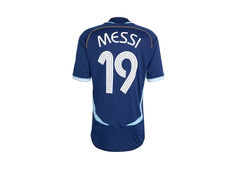 adidas Argentina Away 2006 Messi Jersey Dark Blue
